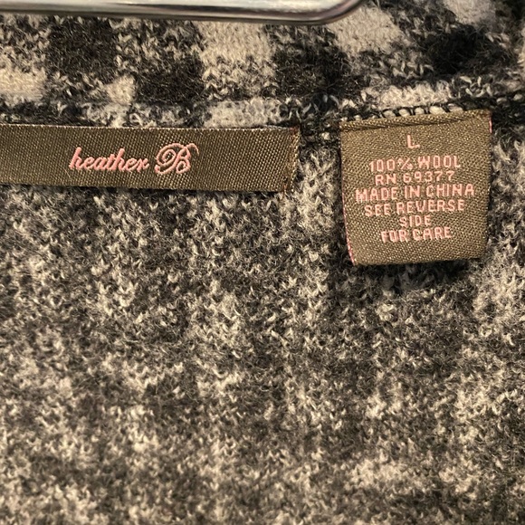 100% wool black and cream zip up blazer/jacket - Picture 2 of 3